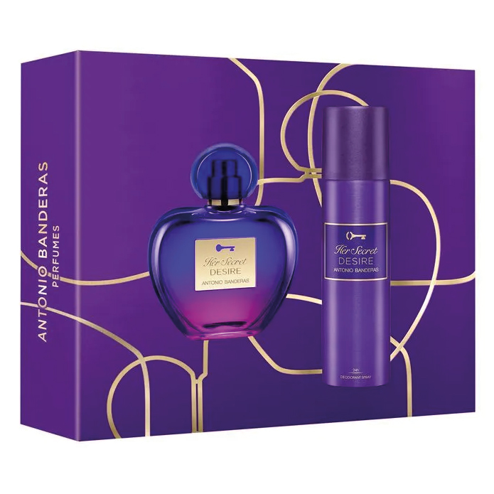 ANTONIO BANDERAS ESTUCHE HER SECRET DESIRE EDT X 80 ML.